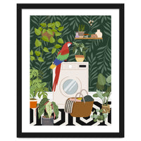 Tropical Laundry Room