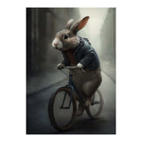 Rabbit Riding a Bicycle (Print Only) thumbnail