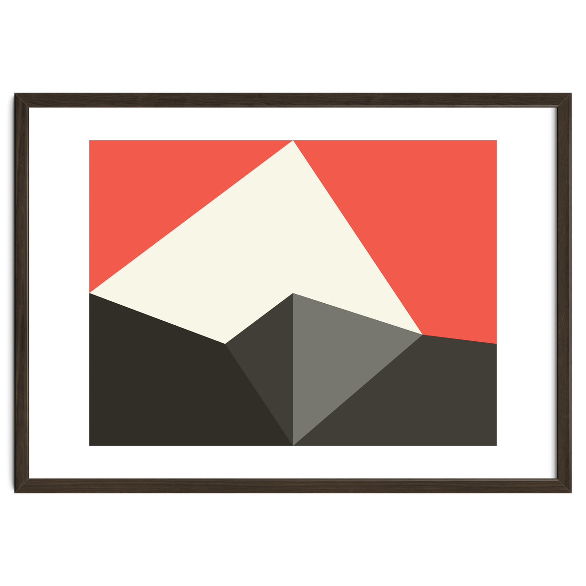 Geometric Shapes No. 77 - pink & grey