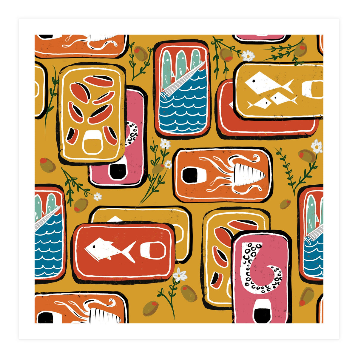 Canned Goods Yellow (Print Only)