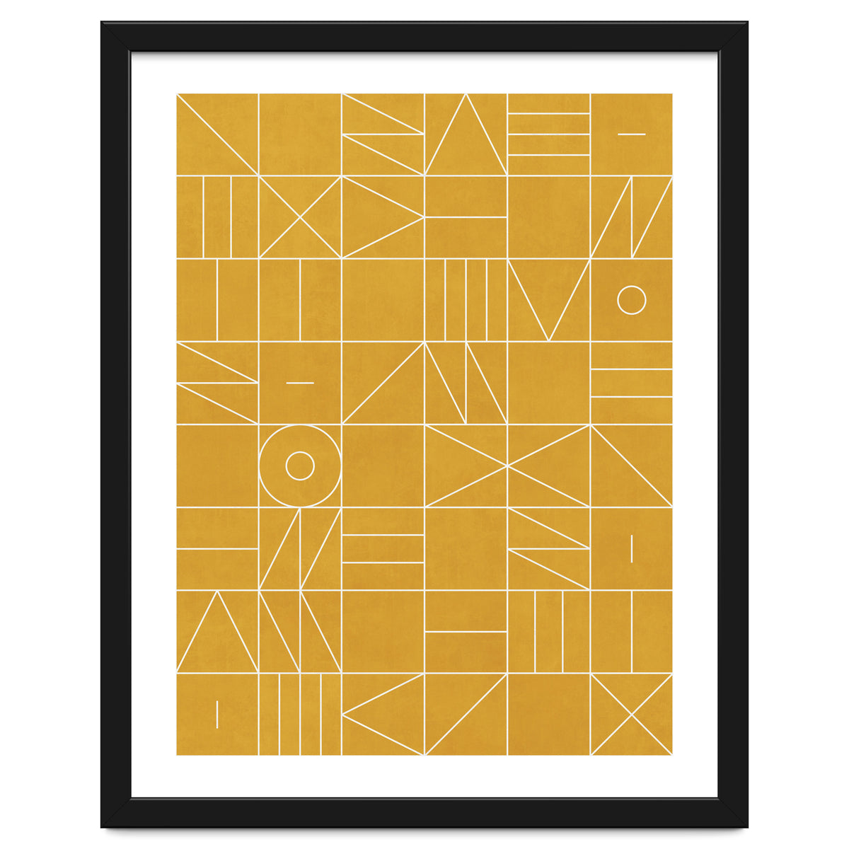 My Favorite Geometric Patterns No.4 - Mustard Yellow