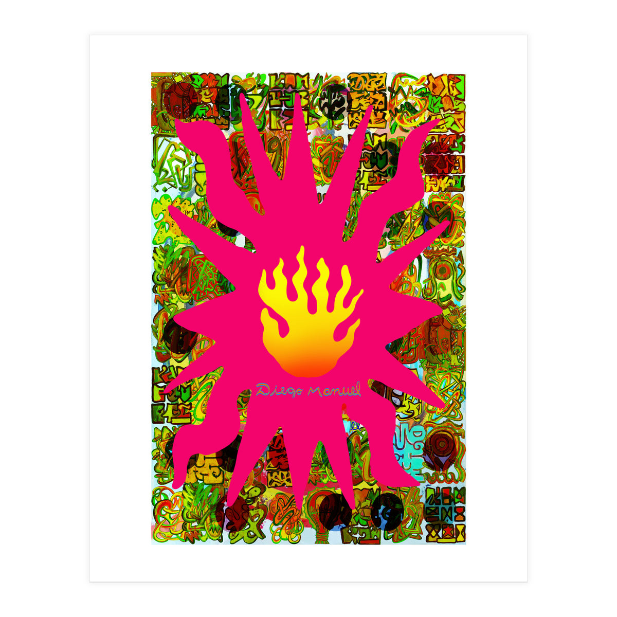 Fuego Y Graffiti 57 (Print Only)