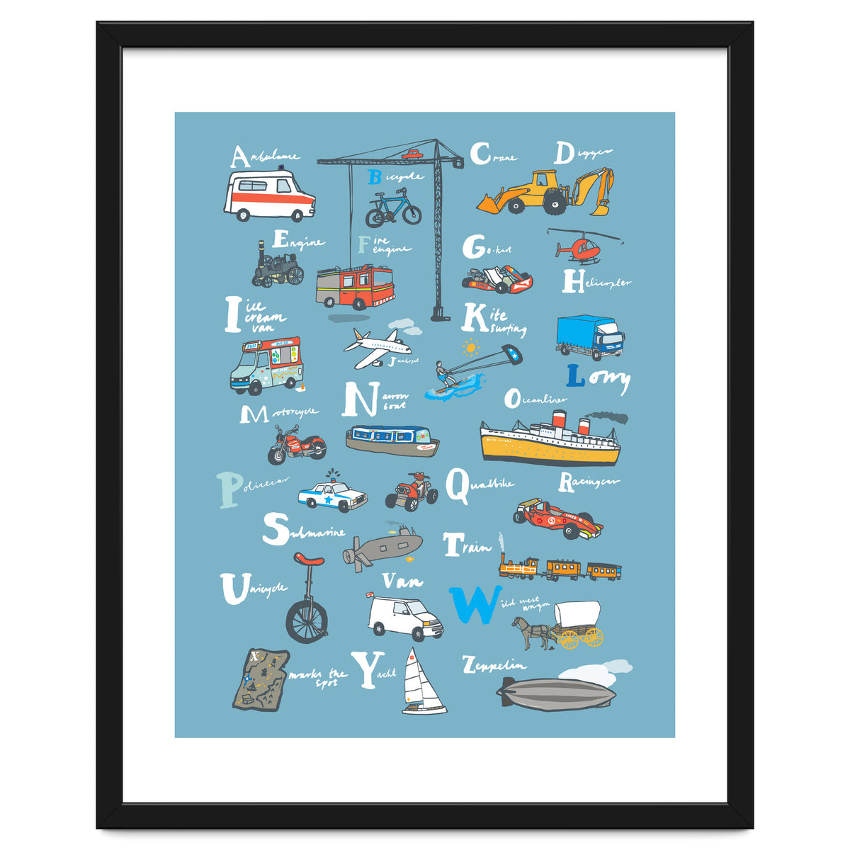 Vehicle ABC Print