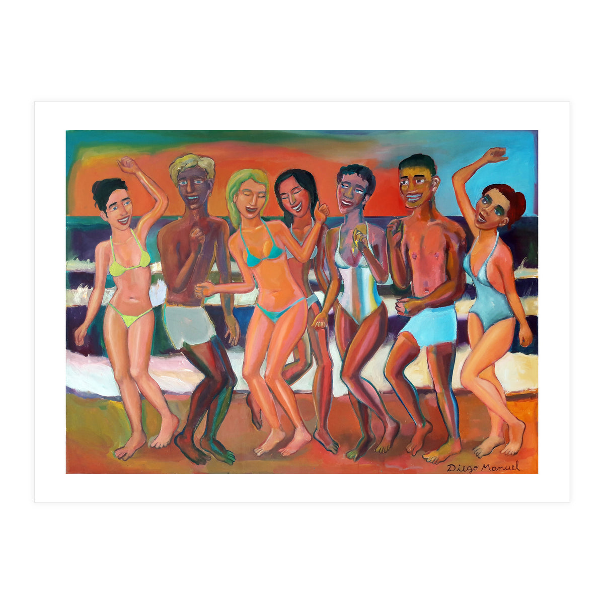 Fiesta En La Playa 7 (Print Only)