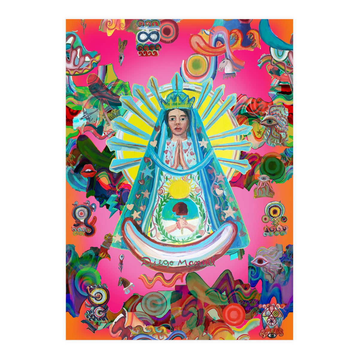 Virgen Y Graffiti 12 (Print Only)