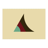 Geometric Shapes No. 5 - beige,  purple & turquoise (Print Only) thumbnail