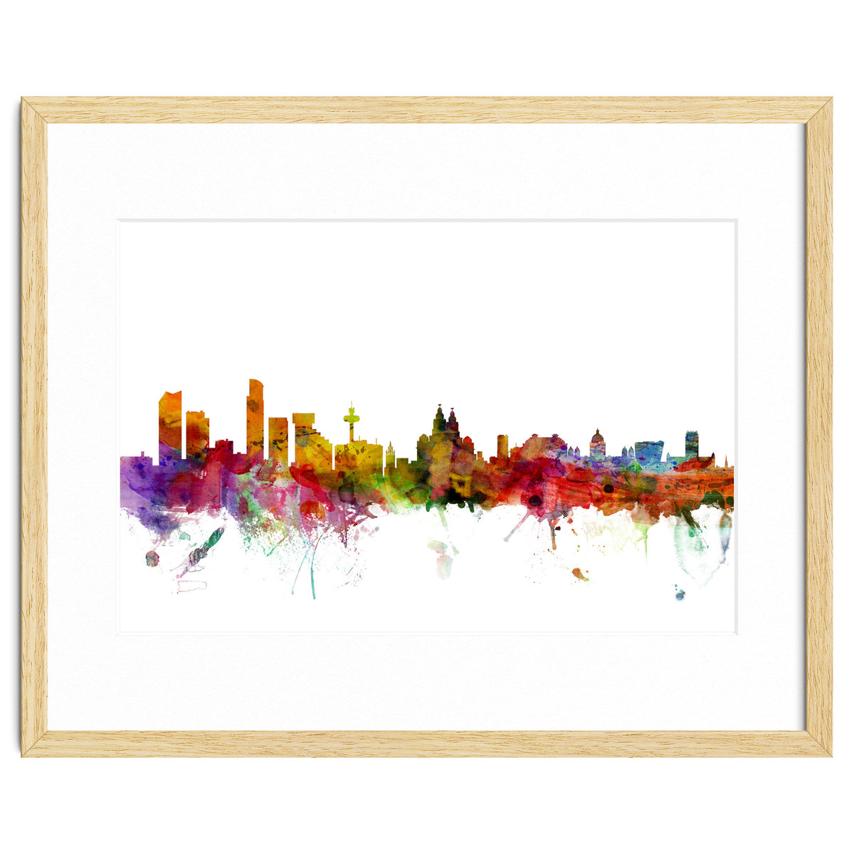 Liverpool England Skyline