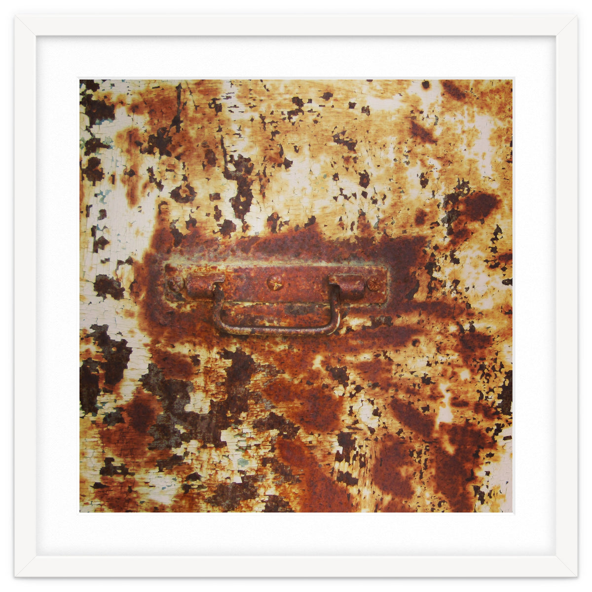 Rusty metal door