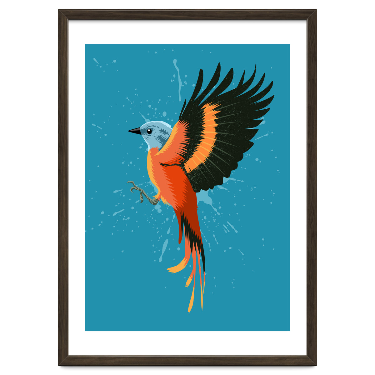 Tropical flying bird