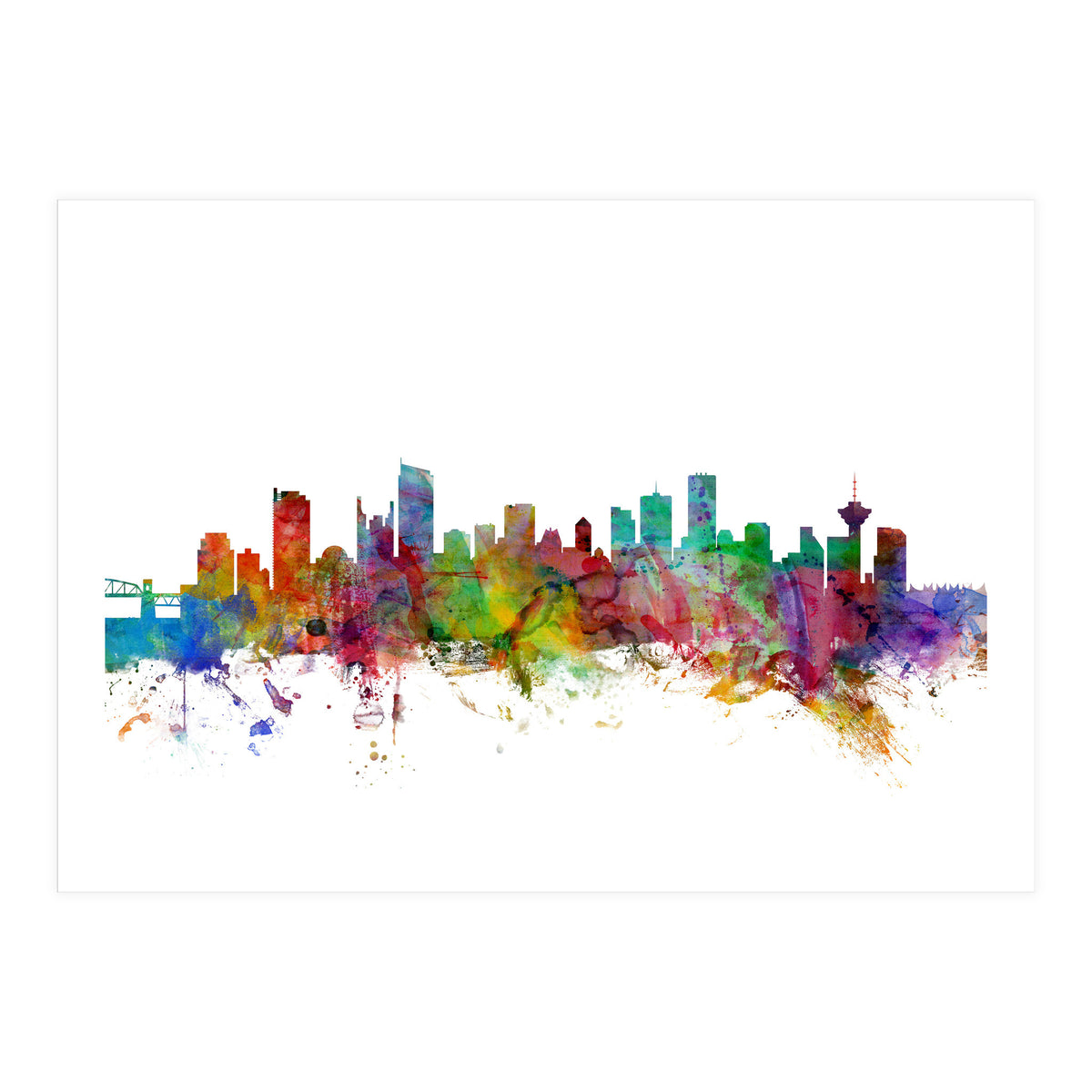 Vancouver Canada Skyline (Print Only)