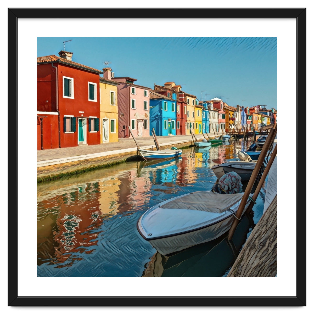 Boats In Venice Colorful Italy