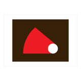 Geometric Shapes No. 51 - red & brown (Print Only) thumbnail
