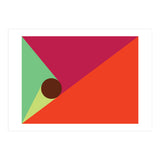 Geometric Shapes No. 25 - orange, mint & purple (Print Only) thumbnail