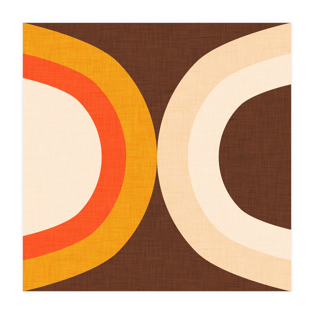 Classic Mid Mod Dot Brown  (Print Only)