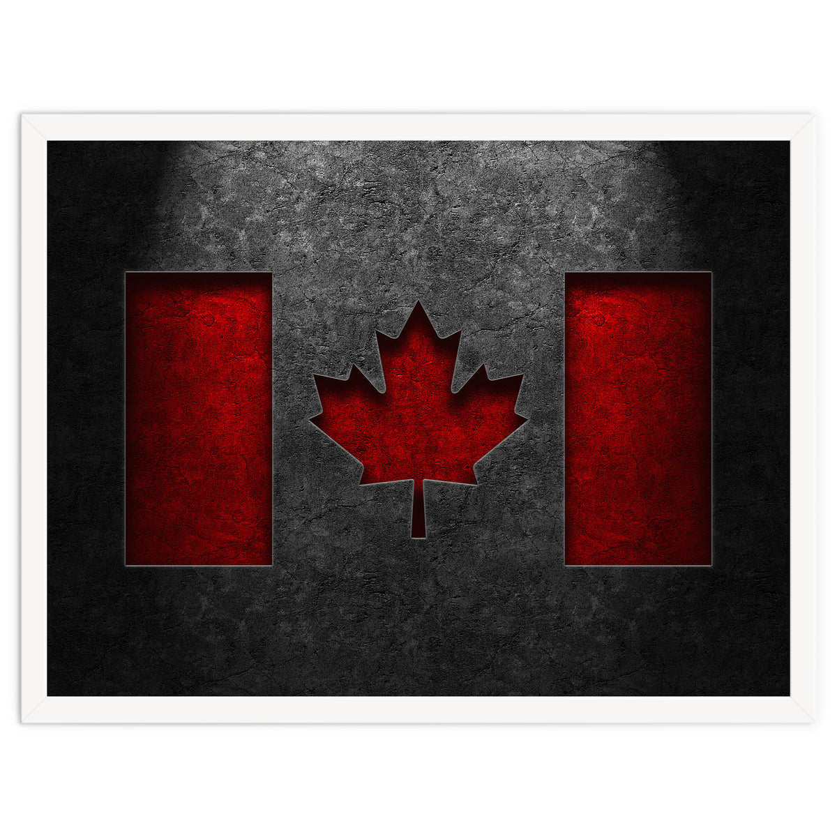 Canadian Flag Stone Texture