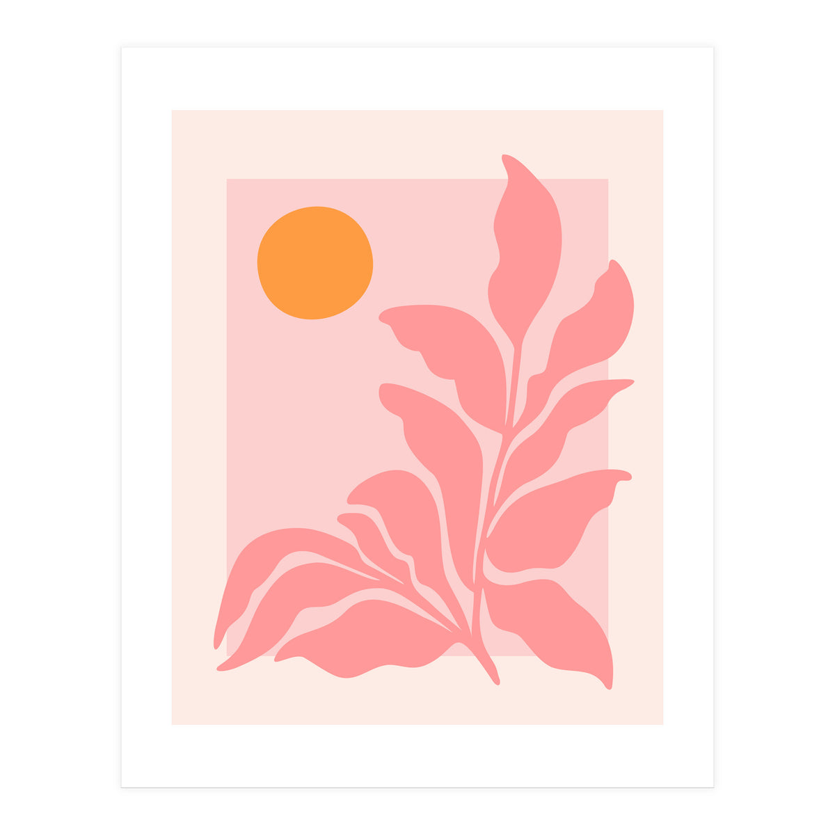 Sunny Pink Garden (Print Only)