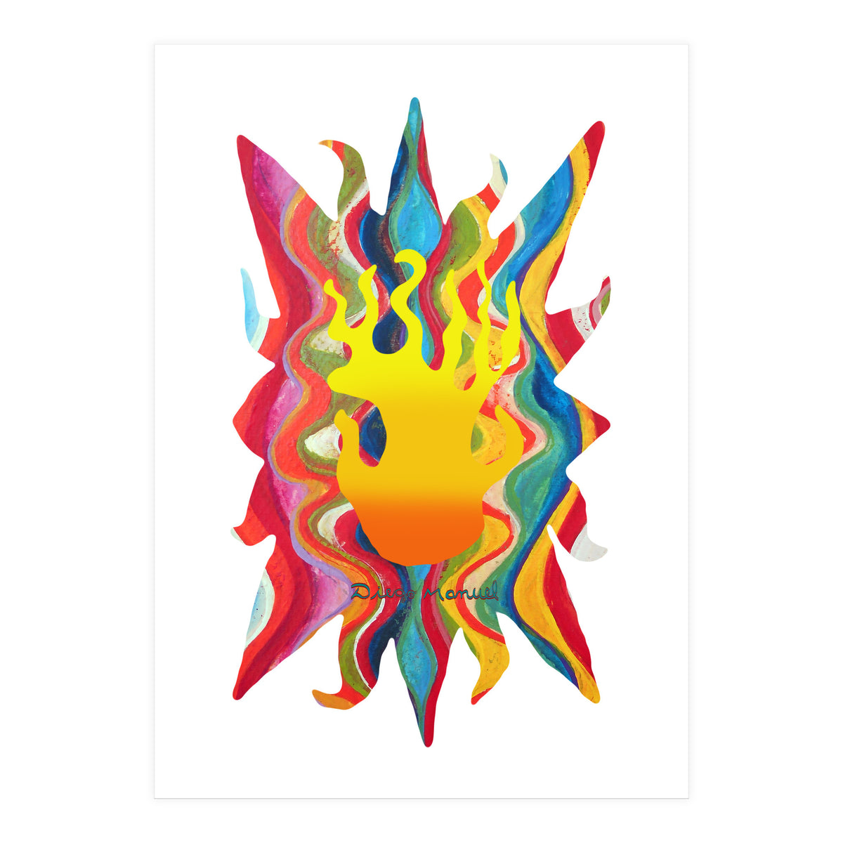 Fuego 9 Copia (Print Only)