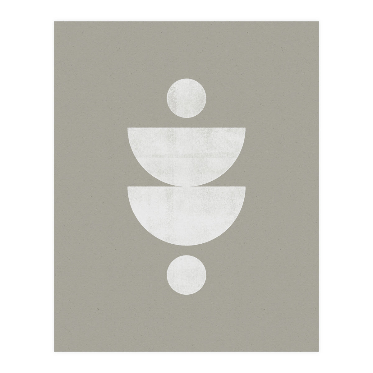 Mid-Century Modern No.23 - Woodblock Print (Print Only)