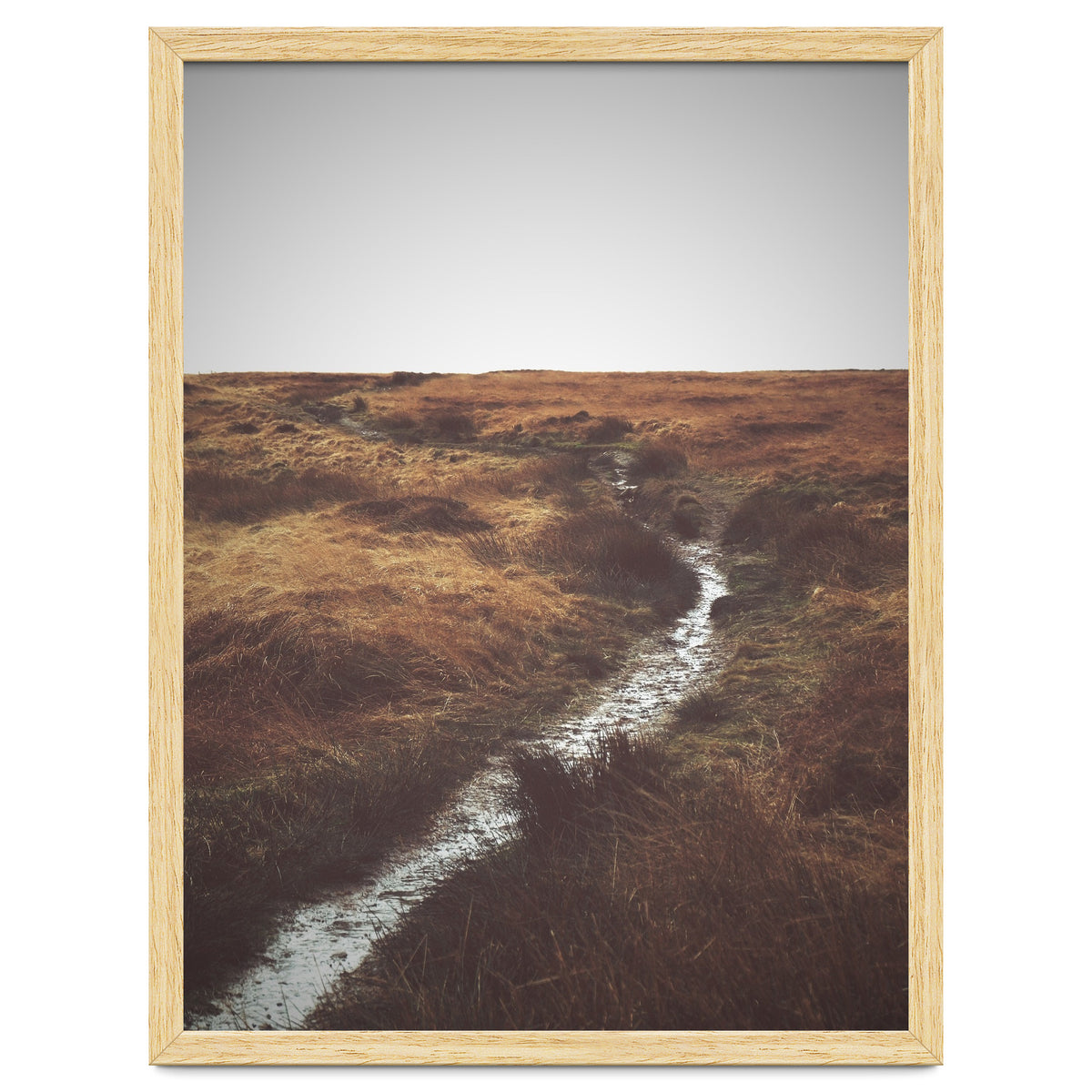 Bleak winter landscape of Saddleworth Moor