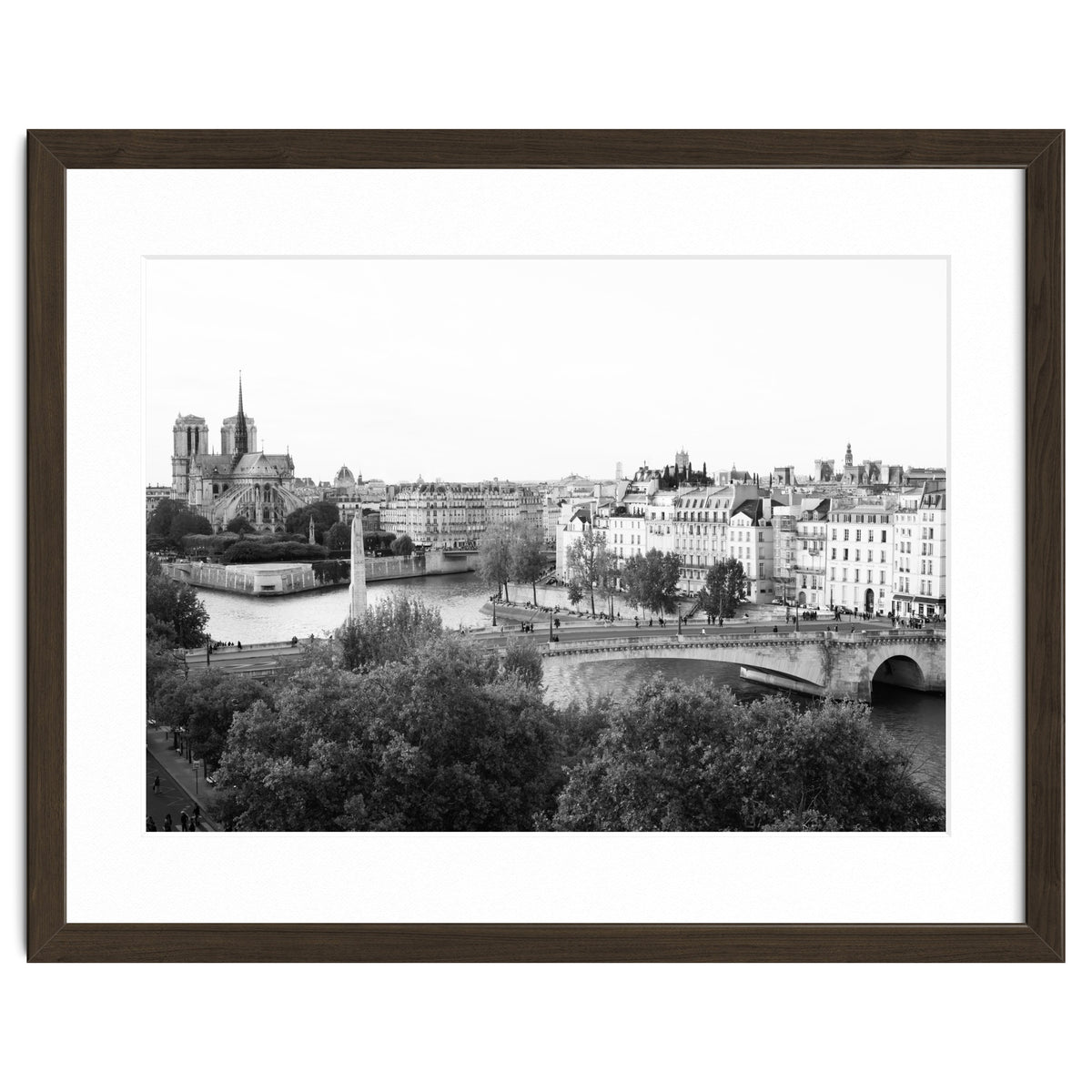 Paris View in Black and White