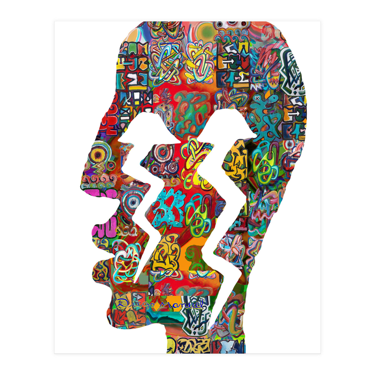 Perfil Con Rayos 3  (Print Only)