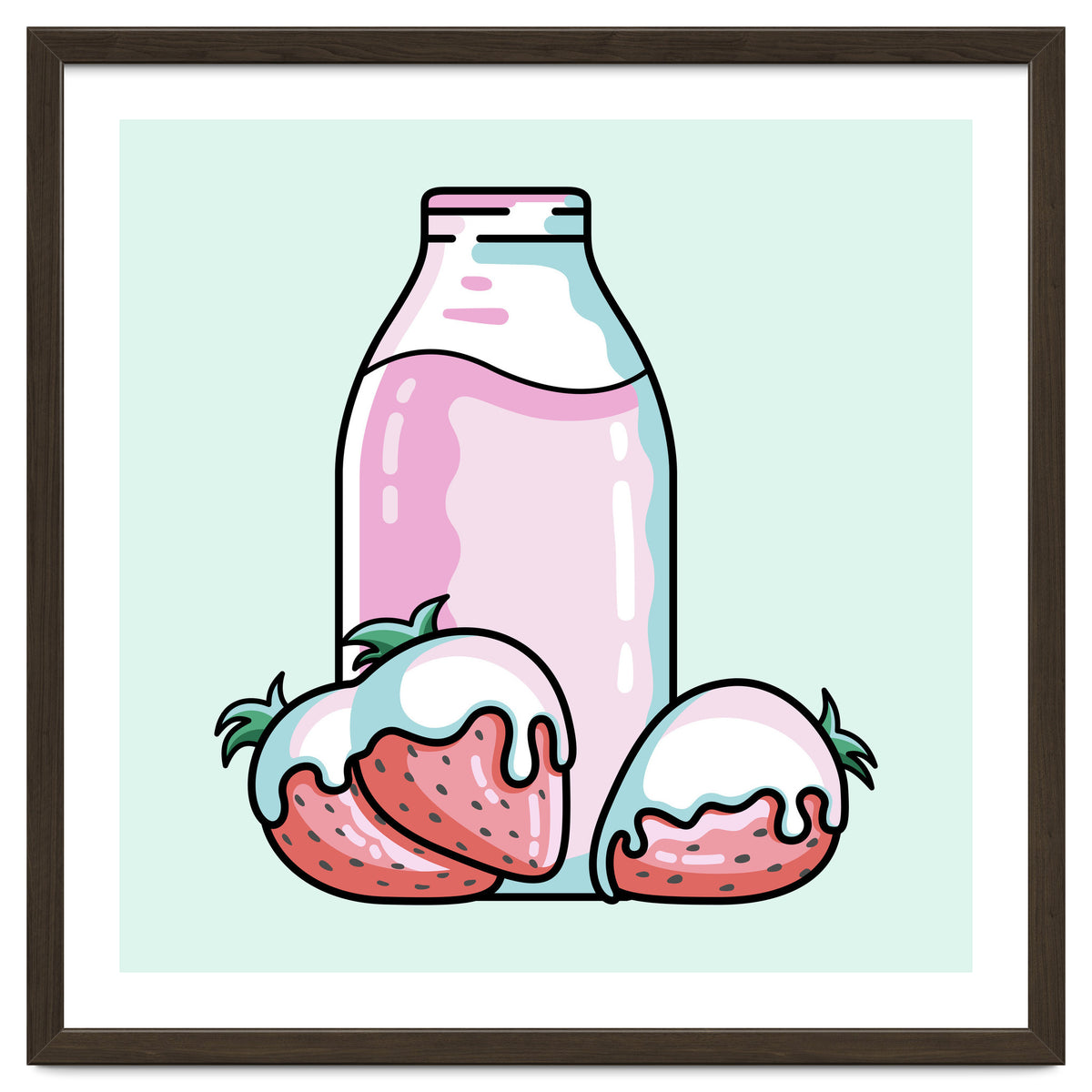 Cute Strawberry Milkshake