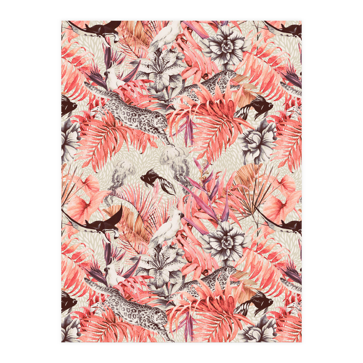 Tropical paradise pink  (Print Only)
