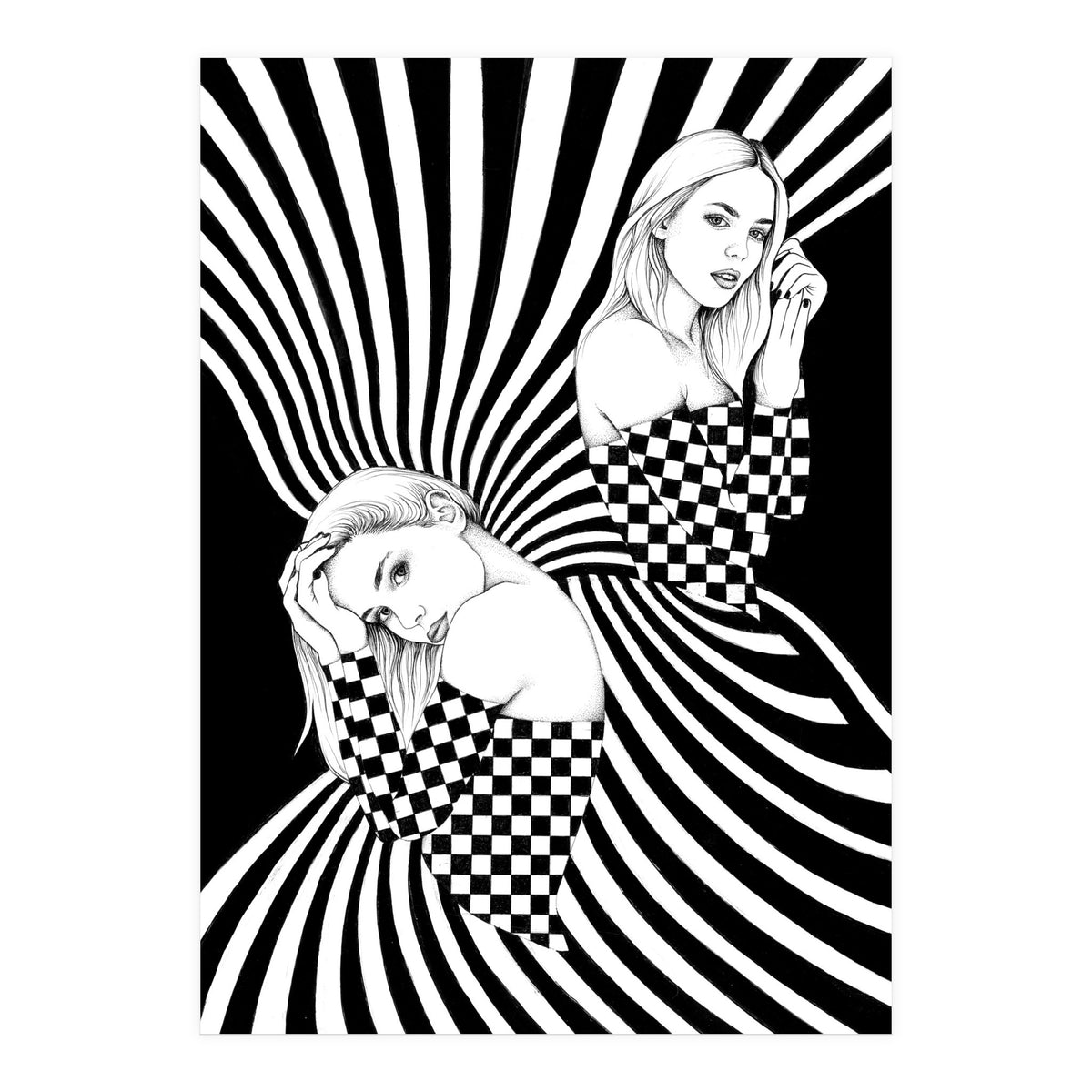 vasarely dreaming (Print Only)