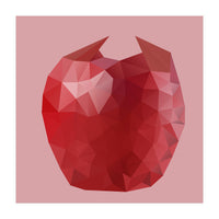 Apple Low Poly Art  (Print Only)