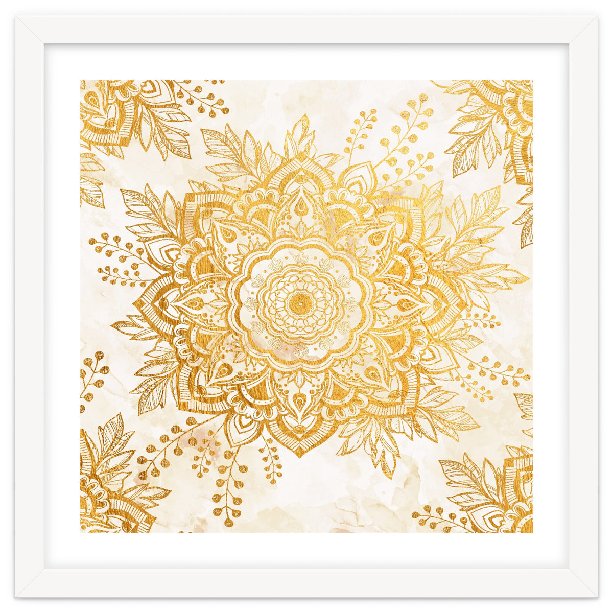 Queen Starring of Mandala-Gold Sunflower I