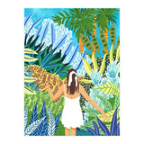 Lost in the Jungle of Feelings | Forest Tropical Botanical Nature Plants Illustration (Print Only) thumbnail