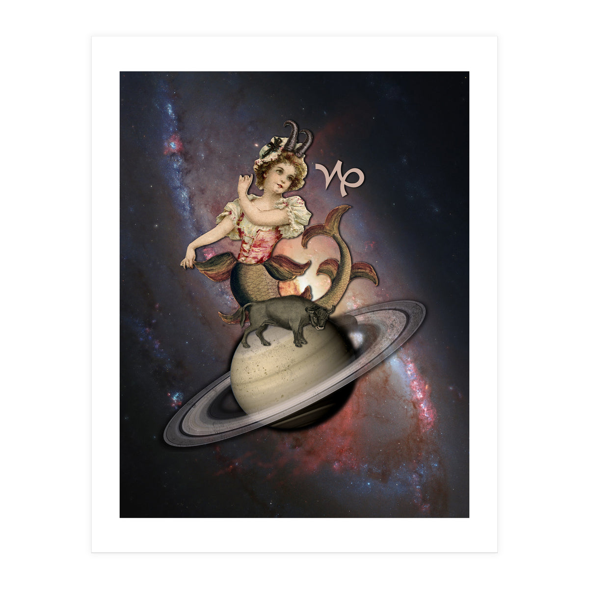 Capricorn Zodiac Sign (Print Only)