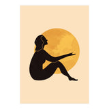 Woman And The Moon II (Print Only) thumbnail