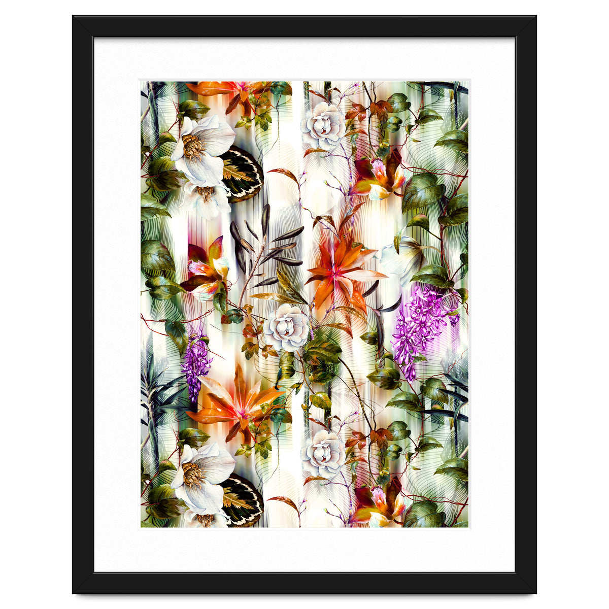 Abstract Motion Blur Floral