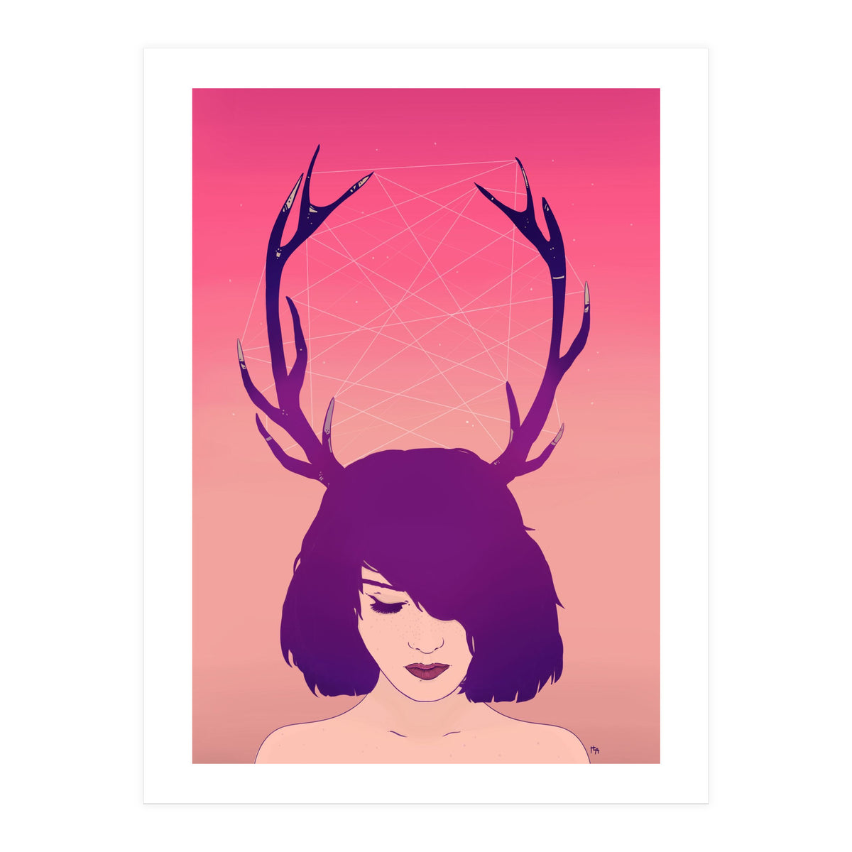 Jackalope Lady (Print Only)