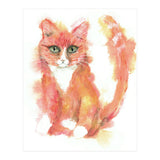 Orange tabby  cat (Print Only) thumbnail
