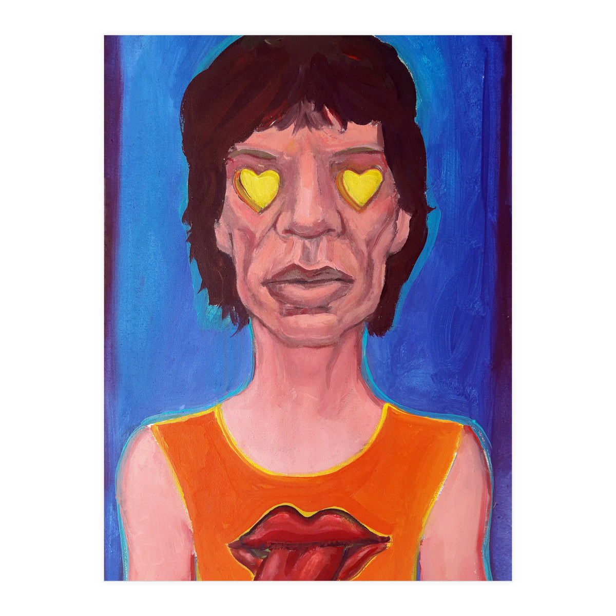 Mick and hearts (Print Only)