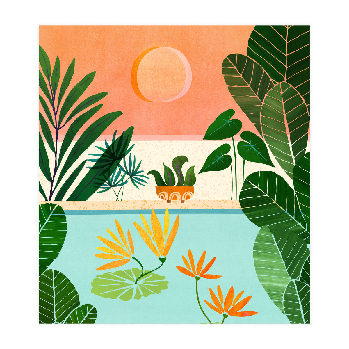 Shangri La Sunset (Print Only)