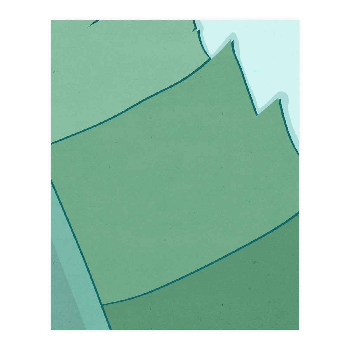 Abstract Banana Leaves Three - Greener Eden (Print Only)