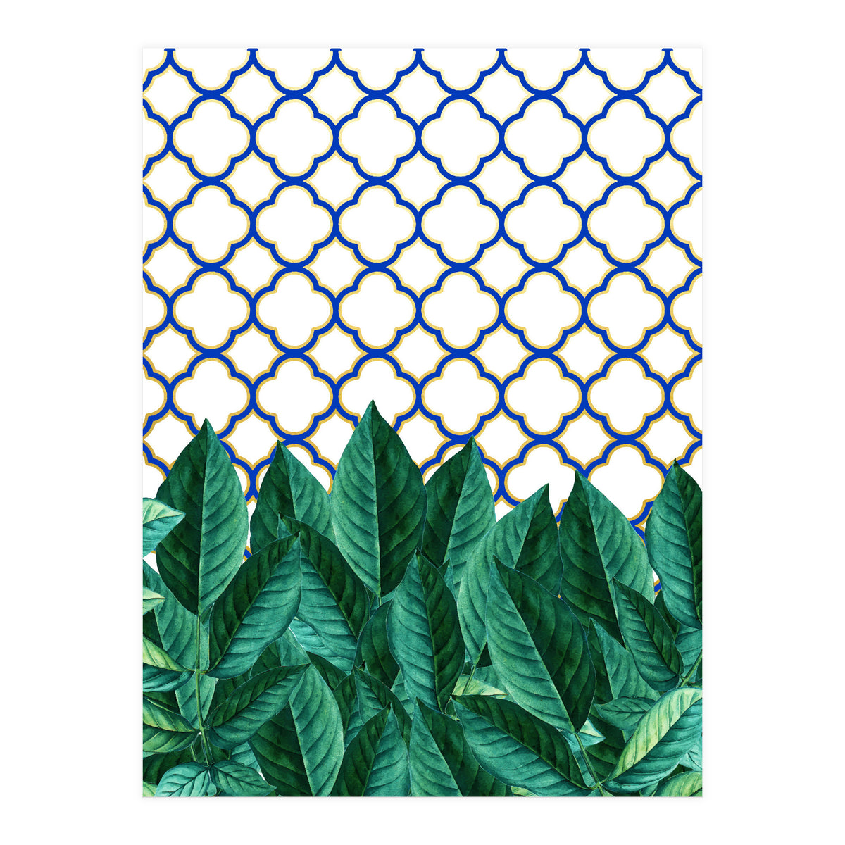 Leaves And Tiles (Print Only)