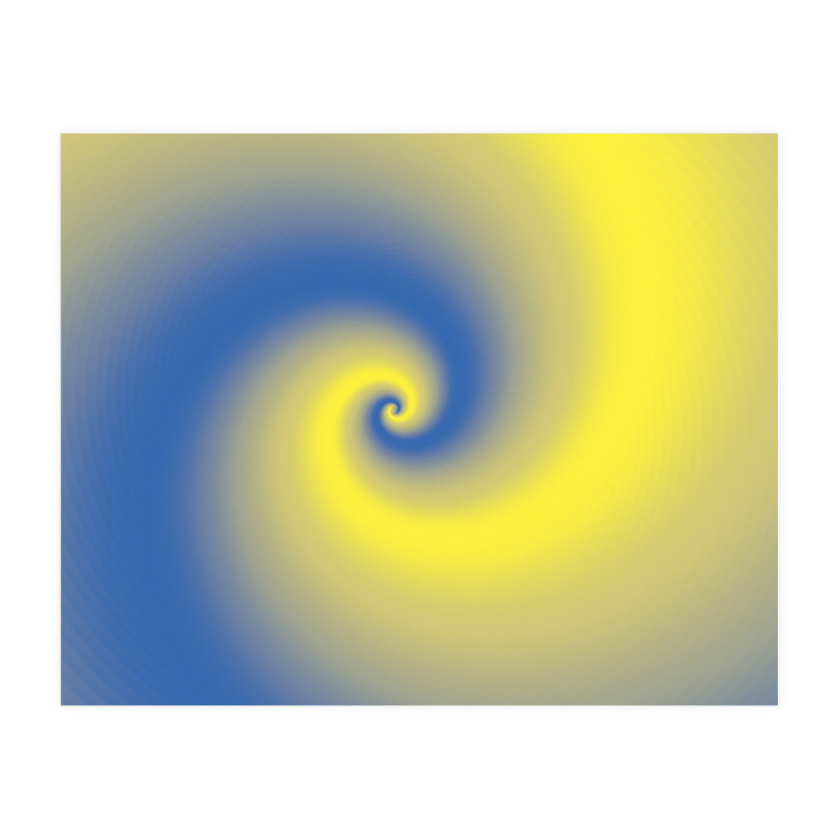 Yellow & Blue Abstract  (Print Only)