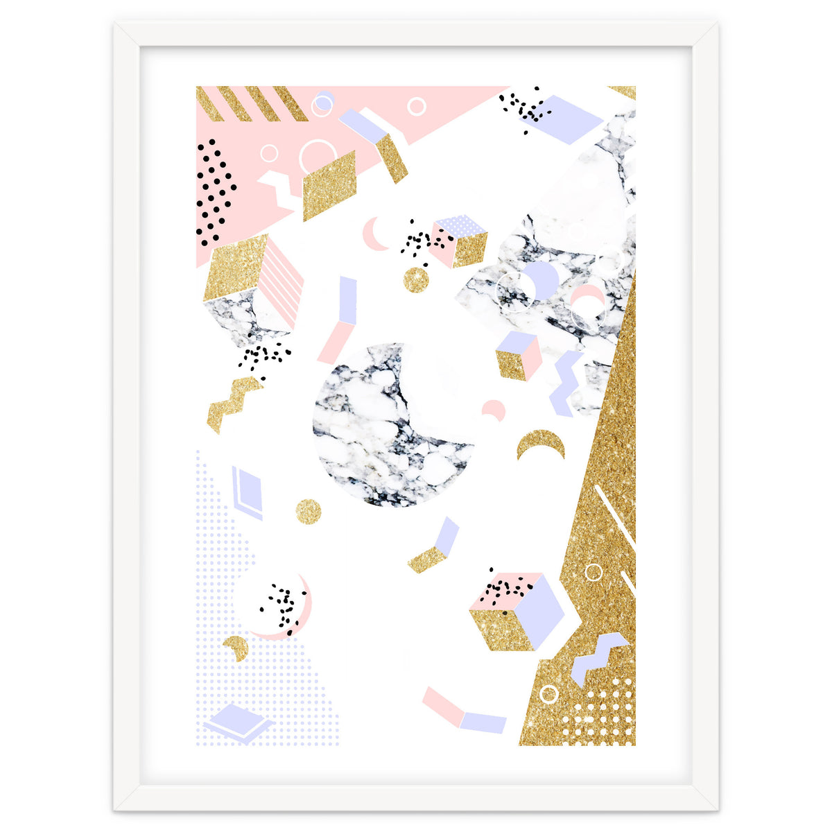 Marble Moon Abstraction