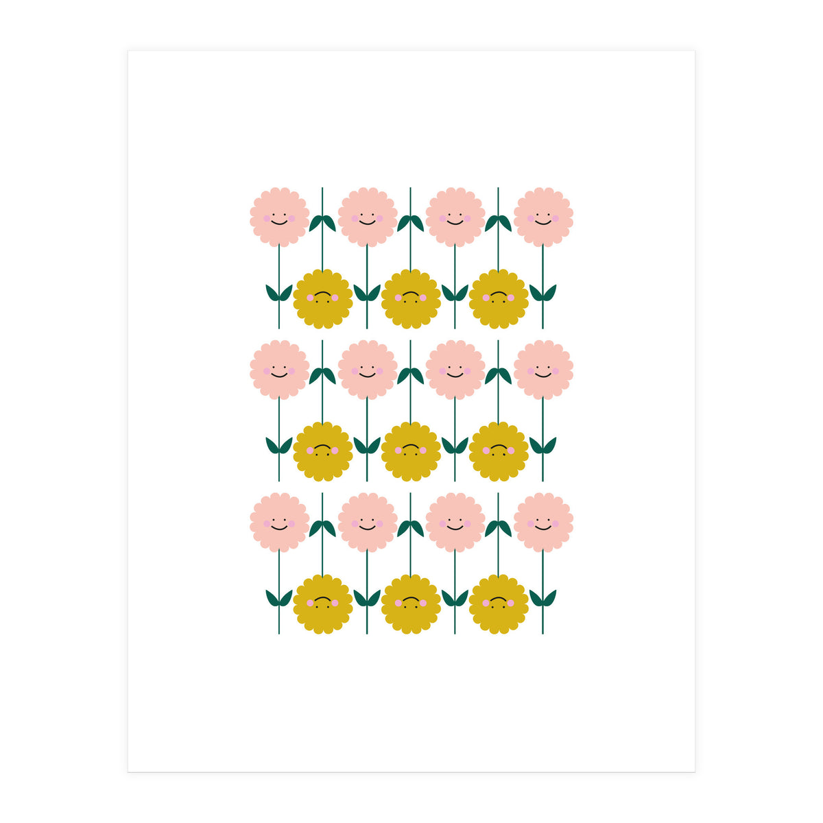 Smiling Flowers Rgb (Print Only)