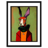 Hare In Clothes Portrait