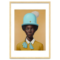 Girl in Hat Portrait Painting
