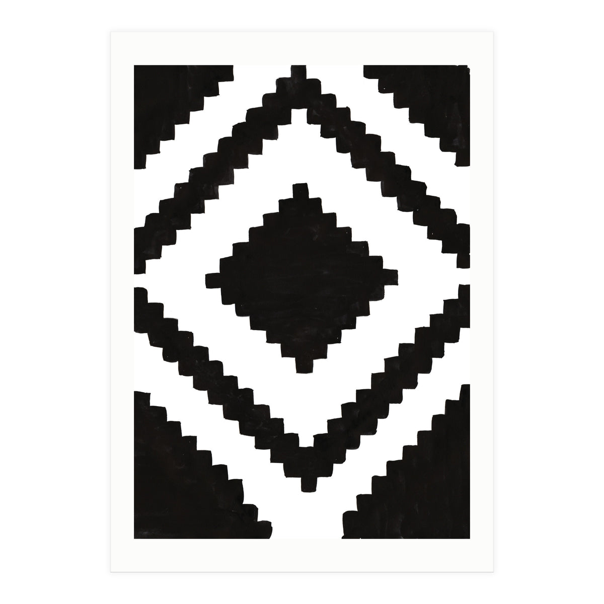 Patterns Aztec Black (Print Only)