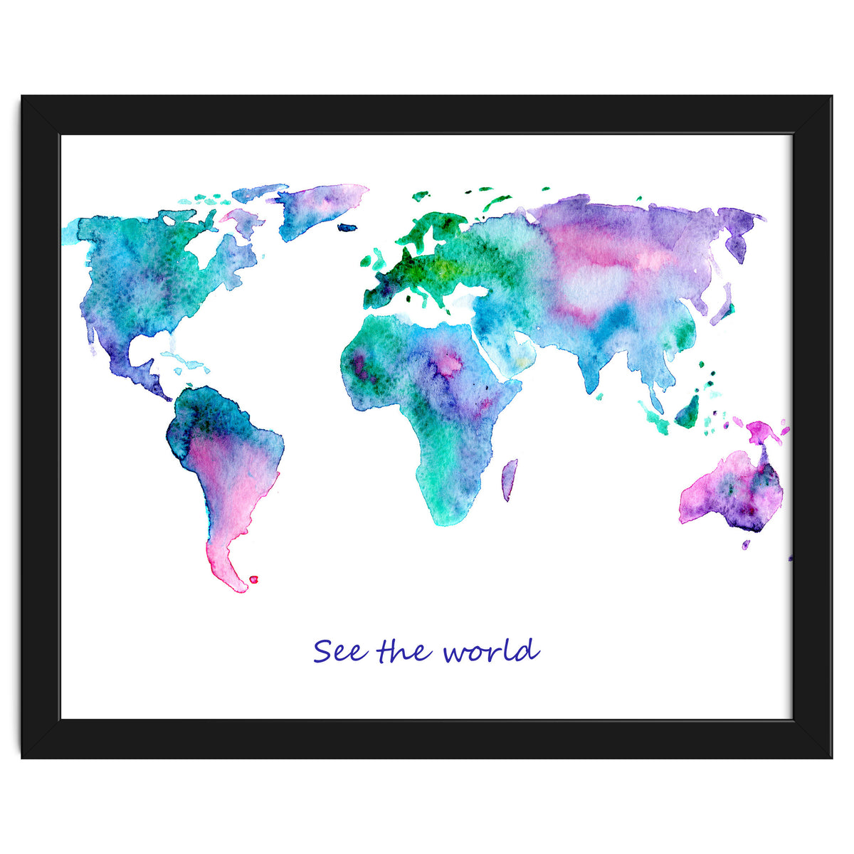 See the world || watercolor