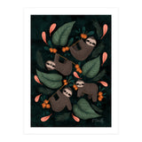 Floral Sloths (Print Only) thumbnail