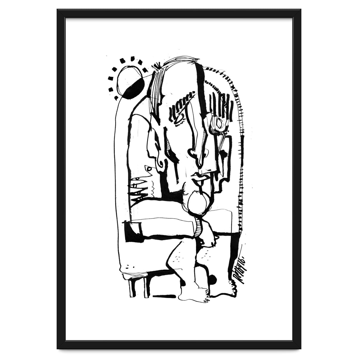 Freezing in Sunlight - b&w