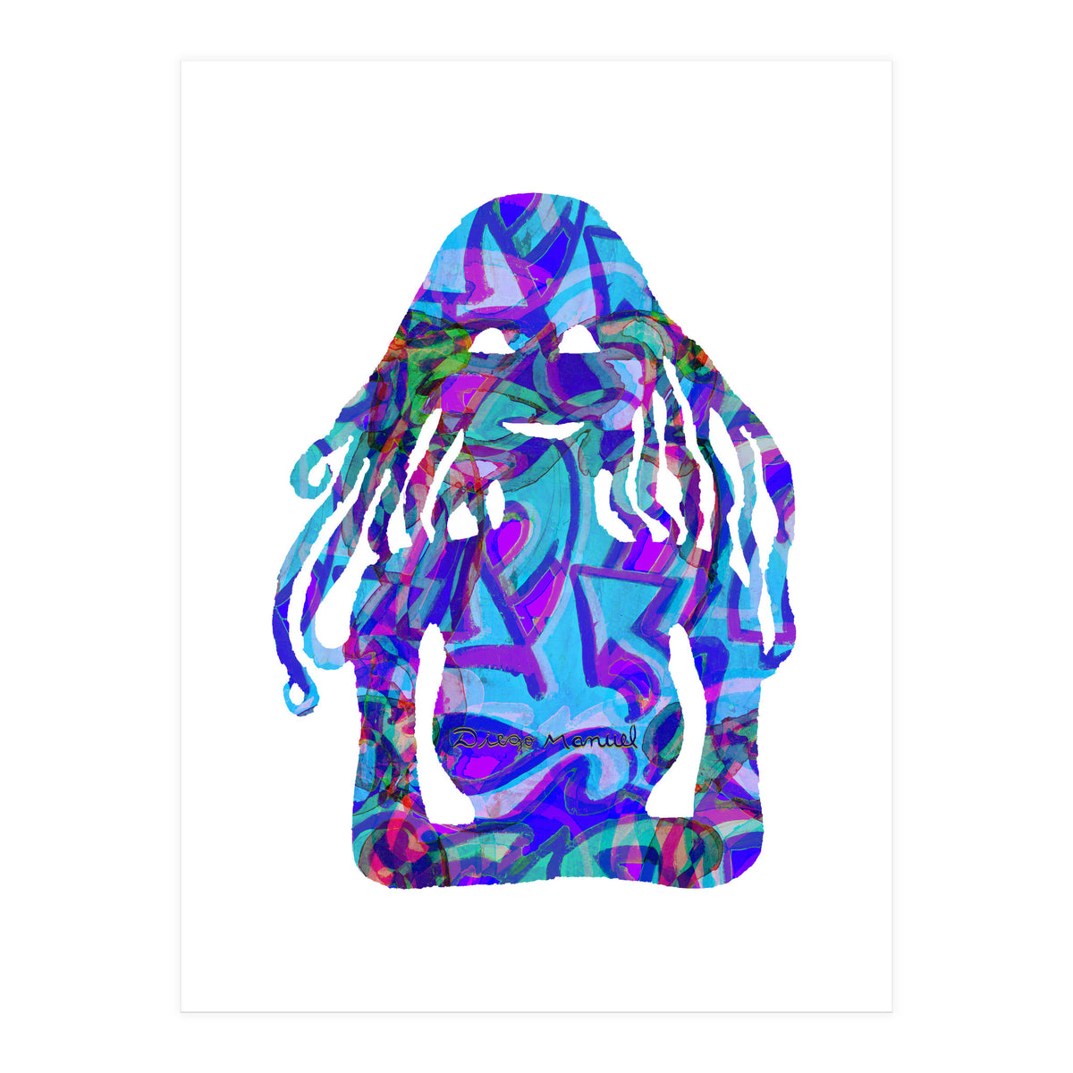 Mujer Digital 4  (Print Only)